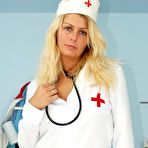 First pic of Splendid nurse porn Bambi nurse opens puss with speculum