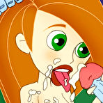 Fourth pic of Online Super Heroes || Kim gets fucking by principal and takes cum in her mouth