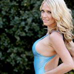 Third pic of Shannyn Shiny Blue Bikini for Swimsuit Heaven - Bunny Lust