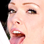 Second pic of Cute Blonde Cheerleader Zoey Paige Strips Butt Naked Outside