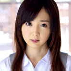 First pic of Mio Ayame Asian smiles and shows ass in panty under uniform