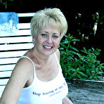 Second pic of Hot Swinger Wife Tracy Nude By The Lake Side