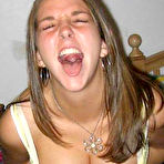 Second pic of Busty babes posing in front of the camera