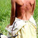 Third pic of Busty brunette in hellpain