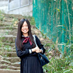 First pic of Mayumi Yamanaka Asian takes a walk in her city after classes