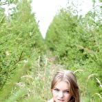 First pic of Bridgit A takes her slutty black dress in the woods and shows us her hungry deep meat hole. - TheMetArt.com
