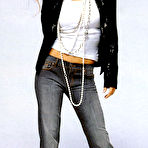 Third pic of Michelle Hunziker sexy and cleavage posing mag scans