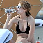 Second pic of Mischa Barton in black bikini on the beach in Miami