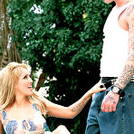 First pic of Sky Lopez - Lusty blonde slut Sky Lopez got her tight pussy rammed by huge fat meat pole.