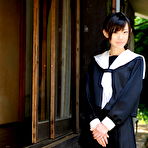 Second pic of Aroused Japanese teen Aoba Itou shows pussy