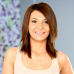 First pic of Petite beauty Alexis Brill teasingly strips and toys pink - Twistys - Spank It Now!