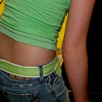 First pic of Petite blonde Skye Model is out having fun in a tight top and jeans