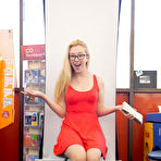 Second pic of Samantha Rone Orange Dress Tourist for Zishy - Next Door Tease