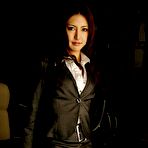 First pic of Asian office girl Julia Nanase has such a short skirt that it does not hide her panty