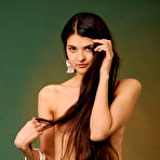 Fourth pic of Connie's natural beauty with her seemingly innocent allure accentuated by her charming smile hypnotizes the viewer. But this angelic charmer can also tease as she starts showcasing her curvy body with even complexion and delicious pussy.