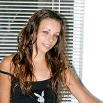 Second pic of Tresseme Nubiles - Tresseme Nubiles takes her sexy black playboy dress and shows her hot booty.