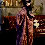 First pic of Blonde teen stunner Nika L loses her classy dress to pose wearing only her black stockings.