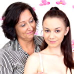 Second pic of Naughty old and young lesbians making out
