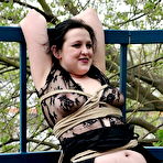 Second pic of Chubby Outdoor Bondage