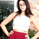 First pic of Glasses Perky Brunette Anastasia Black Masturbating Pussy