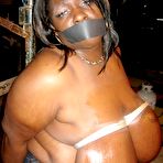 Third pic of Nature Breasts - Ebony BBW Shows Tied Boobs
