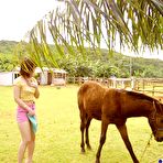 Fourth pic of Naughty slut lifts sarong for a look at pussy