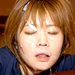 Fourth pic of Drooling japanese bukkake girls