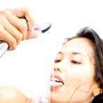 Fourth pic of Cute Thai teen shows her shaved pussy