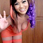 First pic of Hot busty emo Thai babe shows off her huge natural tits