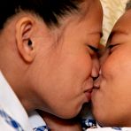 Fourth pic of Two cute young Filipina schoolgirls strip naked to show pussy