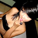 Third pic of Cute little Thai girl Febe with bubble butt strips for her boyfriend