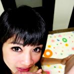 Fourth pic of Really petite Thai slut fucks a big cock and lets him cum inside her