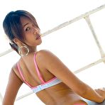 Second pic of Cute Thai teen shows her shaved pussy