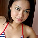 First pic of Asian Teen Strips Out Of String Bikini
