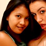 First pic of Kat Young :: Lustful asian lesbian Kat playing with busty girlfriend