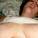 Second pic of Amateur bbw mom plays her 38HH heavy melons and plays cock