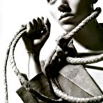 Fourth pic of Freja Beha fully nude black-&-white scans