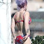 Second pic of Kelly Osbourne sexy in bikini poolside shots