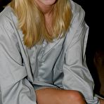 Fourth pic of Skye show her legs as she teases in just a big dress shirt with nothing else on