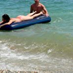 Fourth pic of Big boob and slim teen nudists lay out in the sun