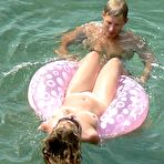 Third pic of Nudists caught splashing in the sea and taking a tan