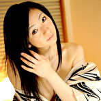 Fourth pic of Nasty girl Emiko Koike seduces on the bed for cam