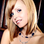 Fourth pic of Hayden Winters Buxom Blonde Cutie Drops Blue Satin Undies