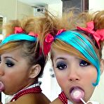 First pic of Beautiful emo Thai babe Air sucks a lolipop and teases us with her mouth