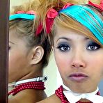Fourth pic of Beautiful emo Thai babe Air sucks a lolipop and teases us with her mouth