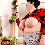 First pic of Mature fatty with big jugs giving tit fuck getting crammed by a hung lad