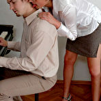 Second pic of Wannabe pianist bangs his sex-frenzied mature teacher