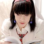 First pic of Sex Previews - Serena busty black hair schoolgirl is stripped and double fucked by two guys