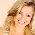 First pic of Busty Blonde Embry Prada With Shaved Pussy Gets Naked and Play With Pink Dildo