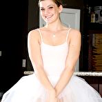First pic of Stunning Ballerina Aubrey Snow Strips Butt Naked